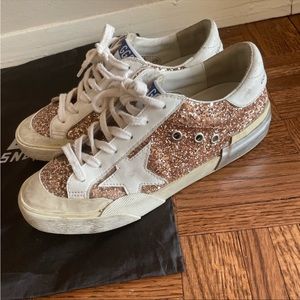 RARE Golden Goose sneakers superstar glitter